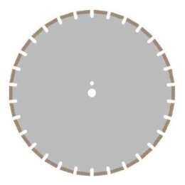 Алмазный диск Железобетон Плита Ø500×25,4 L